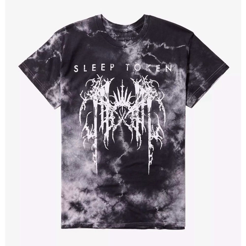 BNWT- Sleep Token Jagged Logo Spiral Dye T-Shirt